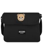 Black Teddy Bear Baby Changing Bag, 5, hi-res