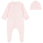 Baby Girls Pink Floral Babygrow Set, 1, hi-res