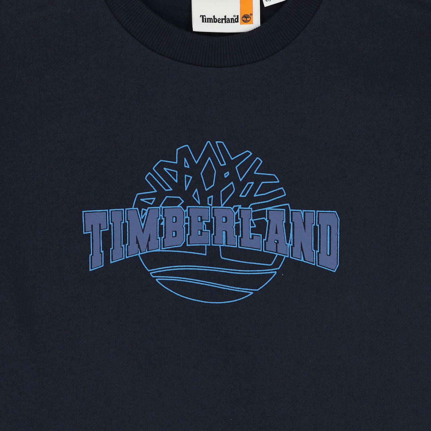 سويتشيرت أولاد بالشعار باللون الكحلي, 1, hi-res