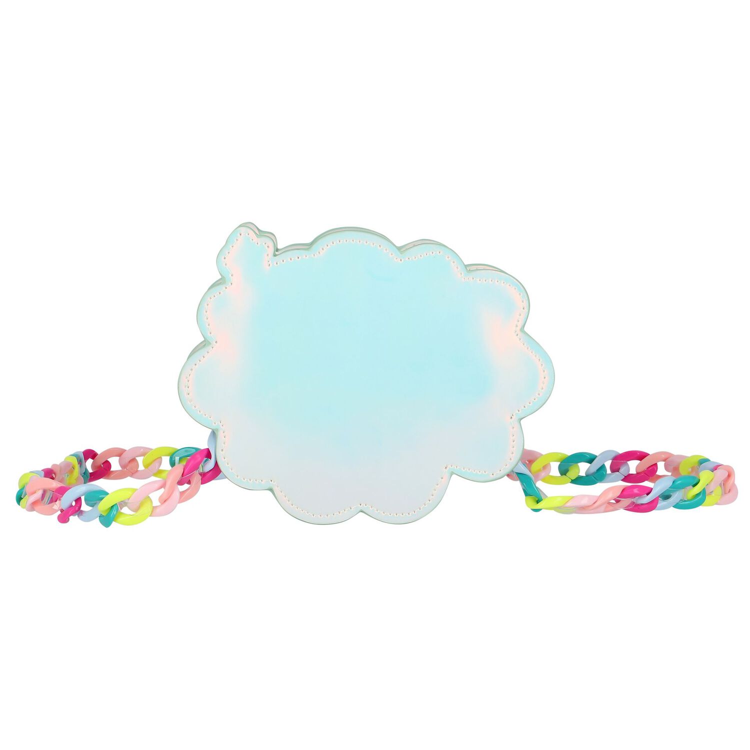 حقيبة بنات كتف بالشعار باللون الأبيض, 1, hi-res image number null