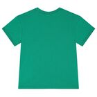 Boys Green Logo T-Shirt, 1, hi-res