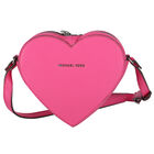 Girls Pink Heart Logo Shoulder Bag, 1, hi-res