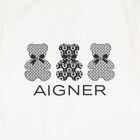 Girls Ivory Teddy Bear Logo T-Shirt, 1, hi-res