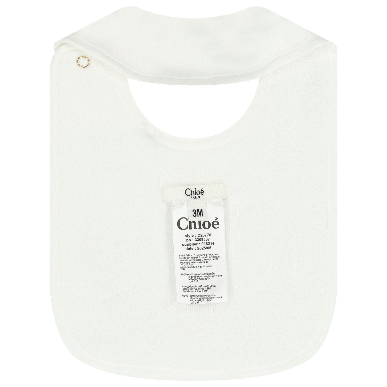 Baby Girls White Babygrow & Hat Gift Set, 1, hi-res