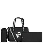 Black Logo Baby Changing Bag, 1, hi-res