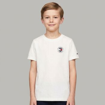 Boys White Logo T-Shirt