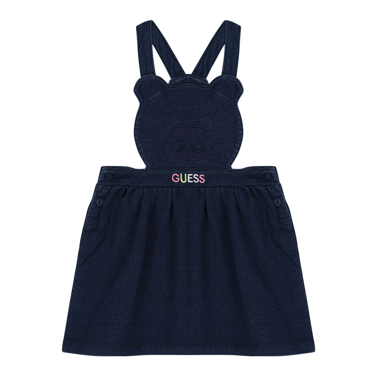 طقم بنات دونغري  باللون الوردي والأزرق, 1, hi-res