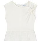 Girls Ivory Chiffon Bubble Dress, 1, hi-res