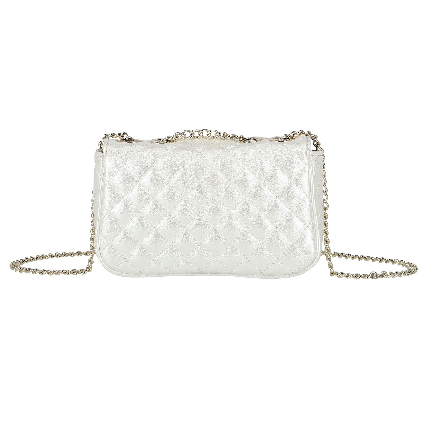 Girls White Logo Bag, 1, hi-res