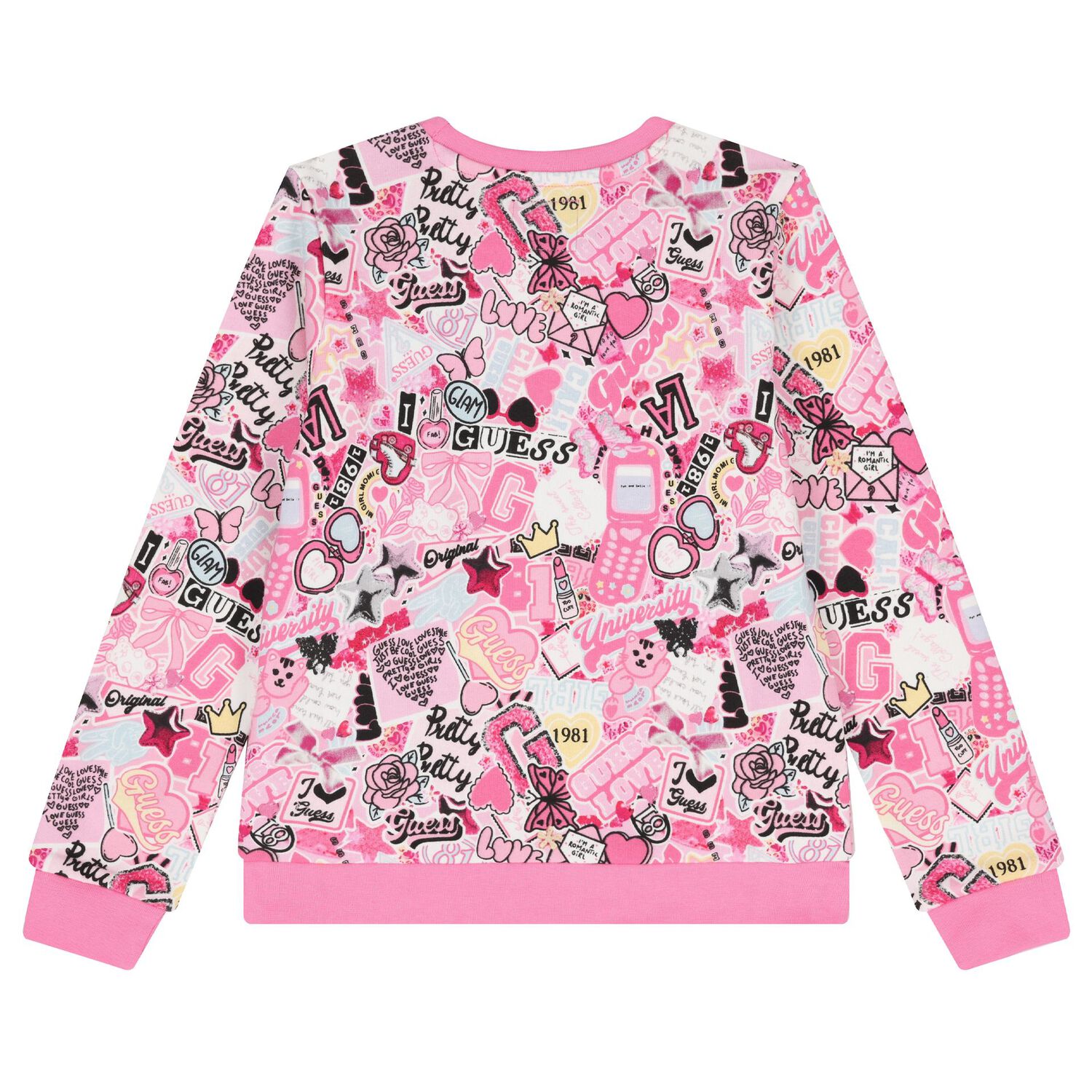 قميص بناتي وردي بشعار, 1, hi-res image number null