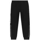 بنطلون رياضي بالشعار باللون الرمادي و الاسود للاولاد, 1, hi-res