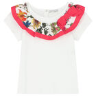 توب بنات بكشكشة باللون الابيض , 1, hi-res