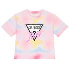 Girls Pink & Yellow Logo T-Shirt, 1, hi-res