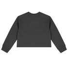 Girls Grey Logo Sweatshirt, 1, hi-res