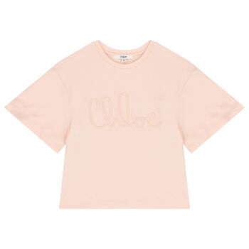 Girls Mini Me Pink Logo T-Shirt