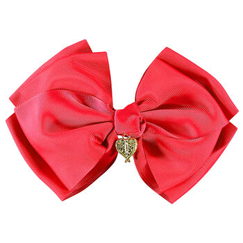 Girls Red Bow Hairclip