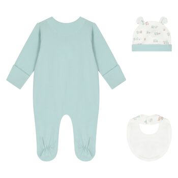 Green & White Babygrow Gift Set (3 Piece)