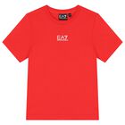 طقم شورت اولاد بالشعار باللون الاحمر والاسود , 2, hi-res