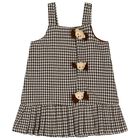 Girls Ivory & Brown Dress Set, 1, hi-res