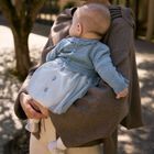 Baby Girls Blue Knitted & Tulle Dress, 3, hi-res