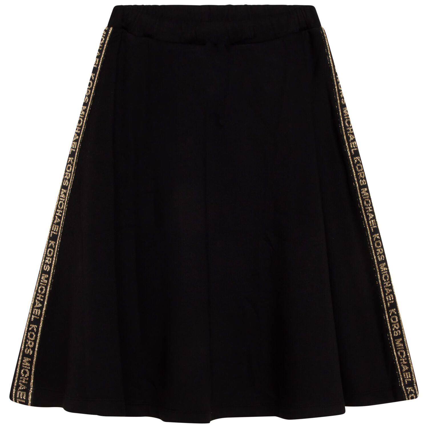 Girls Black & Gold Logo Skirt, 1, hi-res image number null