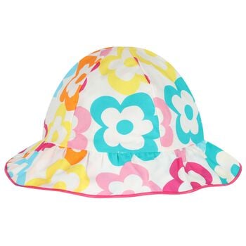Girls Multi-Coloured Floral Hat