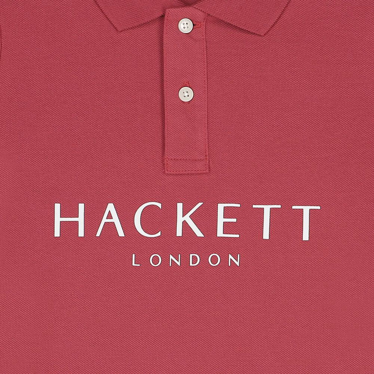 تيشيرت بولو اولاد بالشعار باللون الاحمر, 4, hi-res