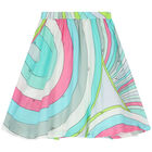 Girls Multi-Coloured Iride Pastel Skirt, 1, hi-res