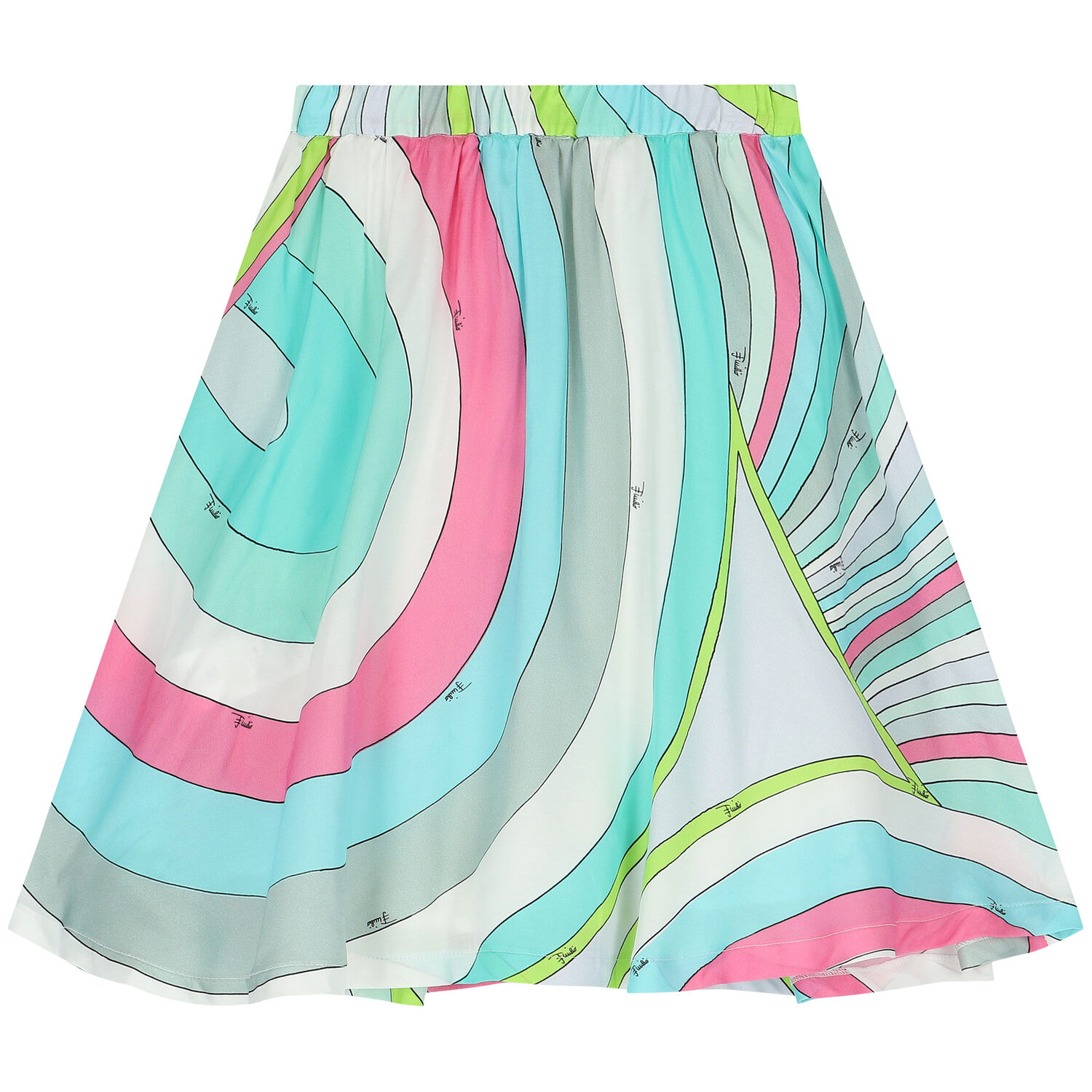 Girls Multi-Coloured Iride Pastel Skirt, 1, hi-res