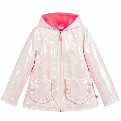 Girls Pale Pink Raincoat
