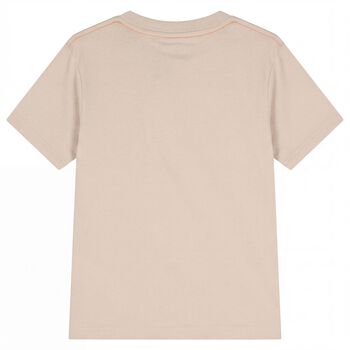 Boys Beige Logo T-Shirt