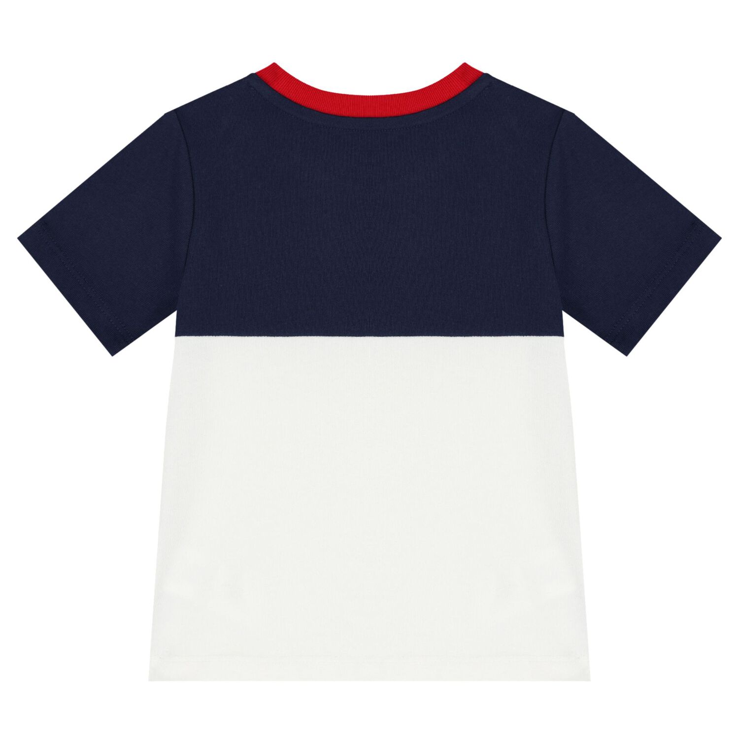 Baby Boys White & Navy Blue Logo Shorts Set, 1, hi-res