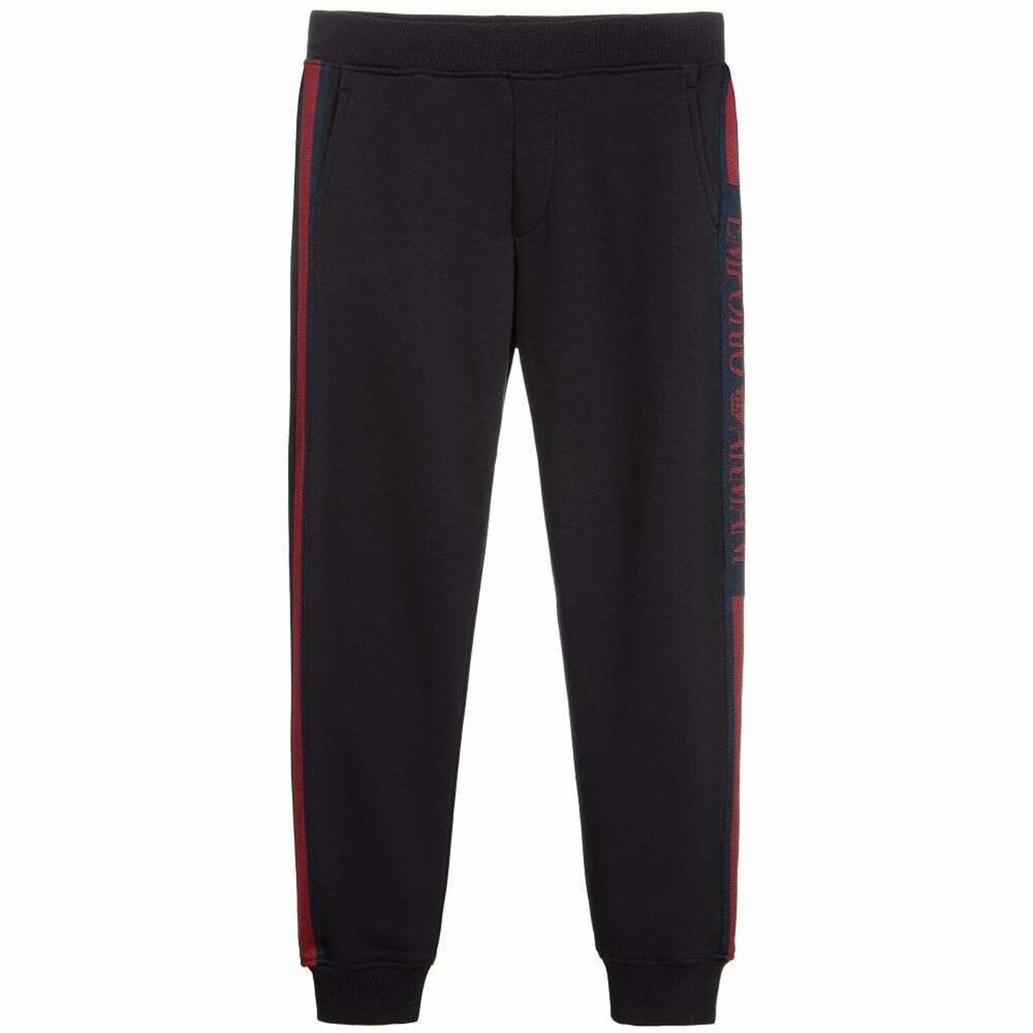 Boys Navy Logo Joggers, 1, hi-res