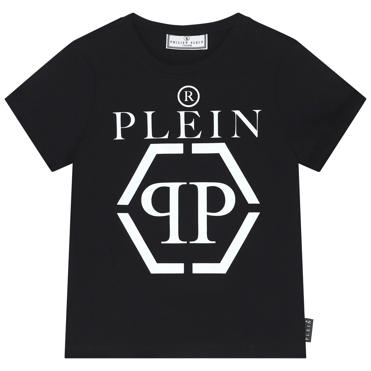 Boys Black Logo T-Shirt, 1, hi-res