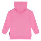 Girls Pink Logo Hooded Top, 1, hi-res