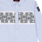 Boys Blue Logo Shirt, 1, hi-res