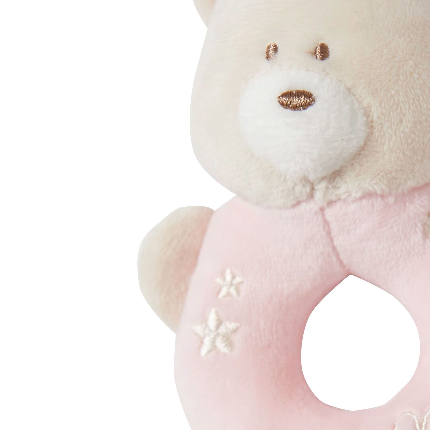 Baby Girls Pink Bear Rattle Toy, 2, hi-res