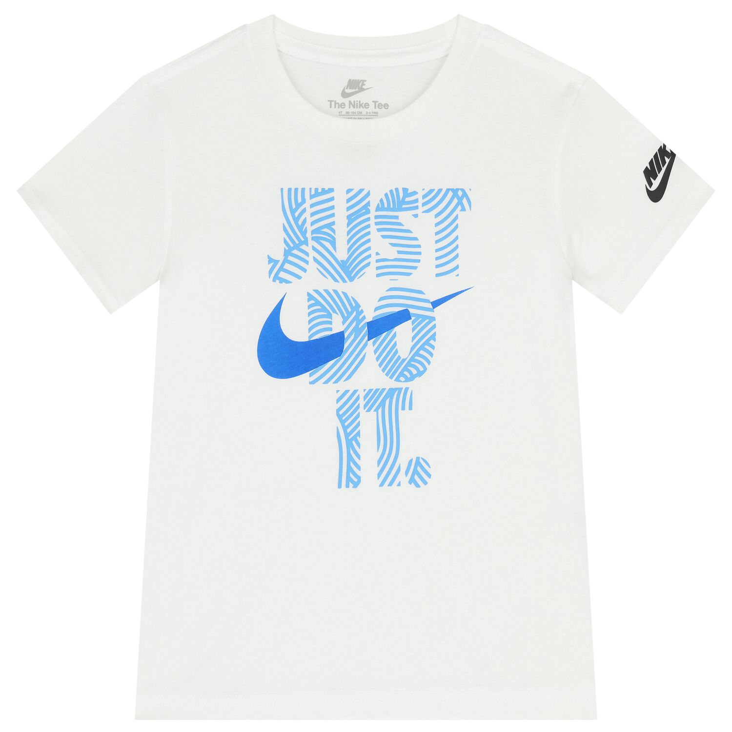 Boys White Logo T-Shirt, 1, hi-res