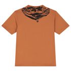 Boys Orange Logo T-Shirt, 3, hi-res