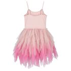 Girls Pink Tulle Castle Dress, 1, hi-res