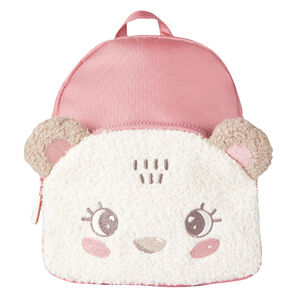 Girls Pink Bear Backpack
