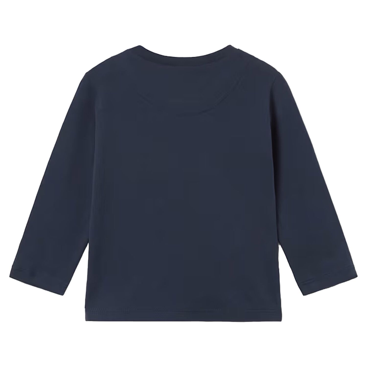 Younger Boys Navy Blue Slogan Long Sleeve Top, 3, hi-res