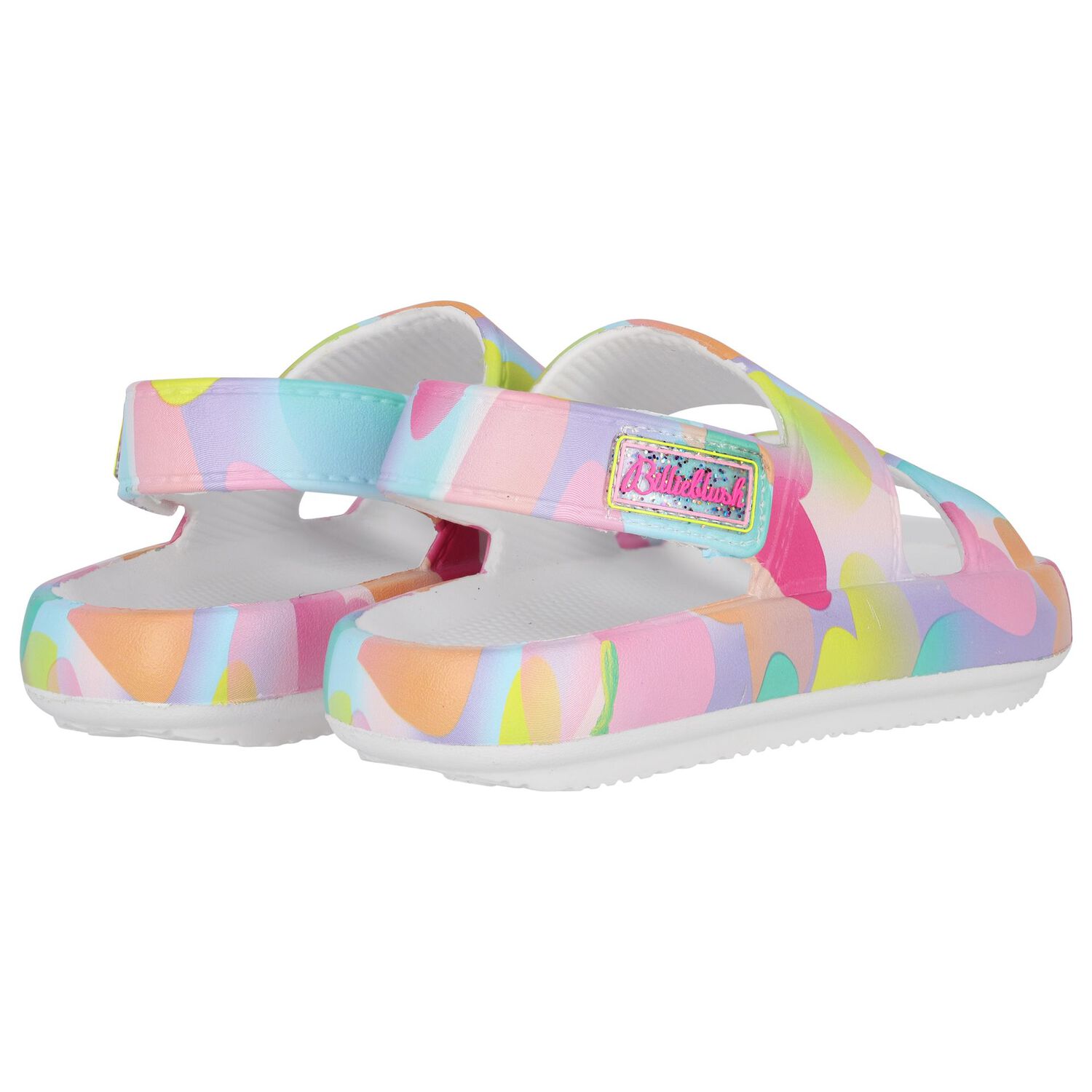 Girls Multi-Coloured Striped Sandals, 1, hi-res image number null