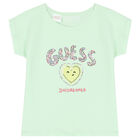 Girls Green & Blue Logo Shorts Set, 1, hi-res