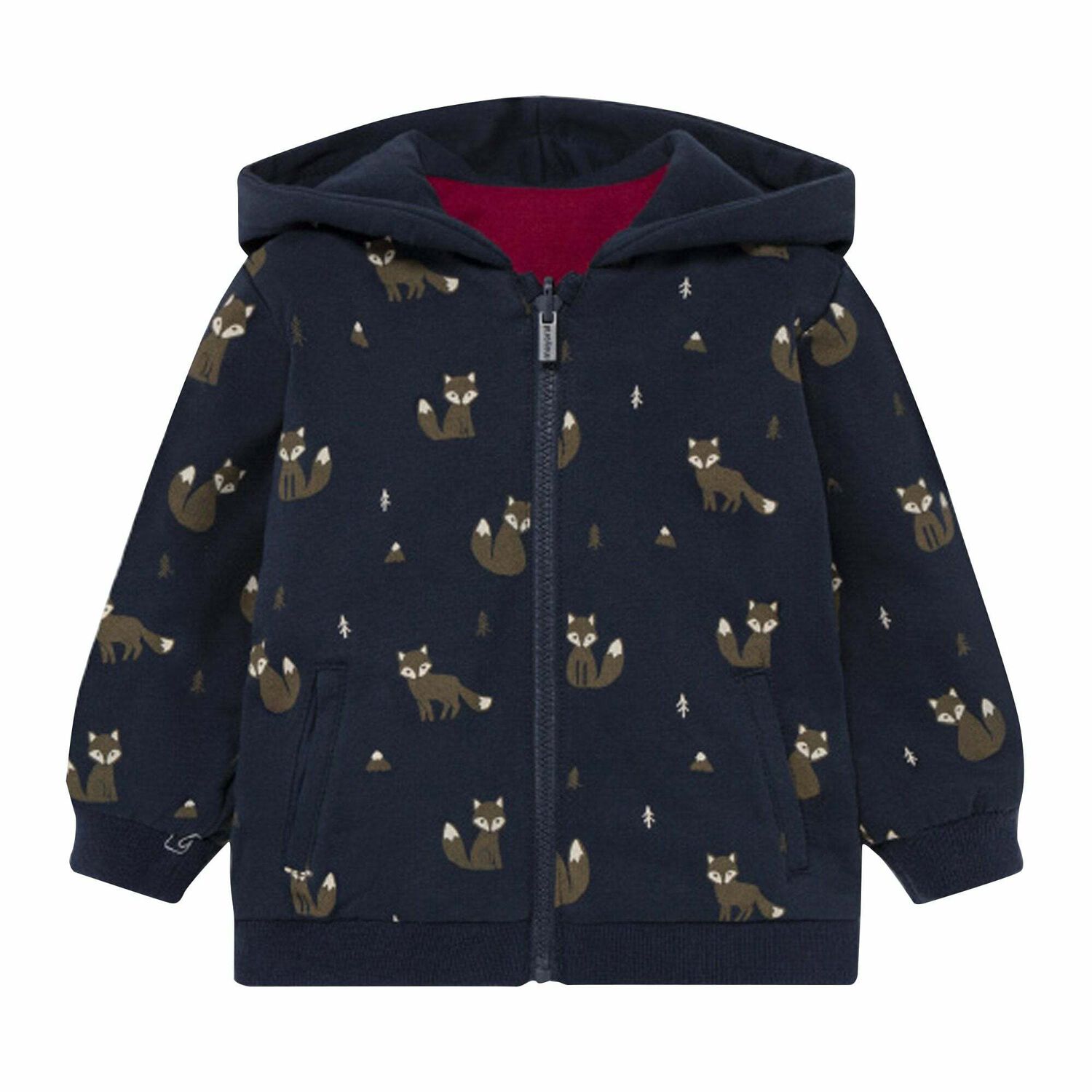 Younger Boys Red & Navy Reversible Tracksuit, 1, hi-res image number null