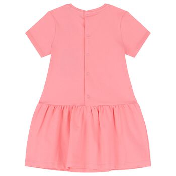 Younger Girls Pink Logo Bag Dress