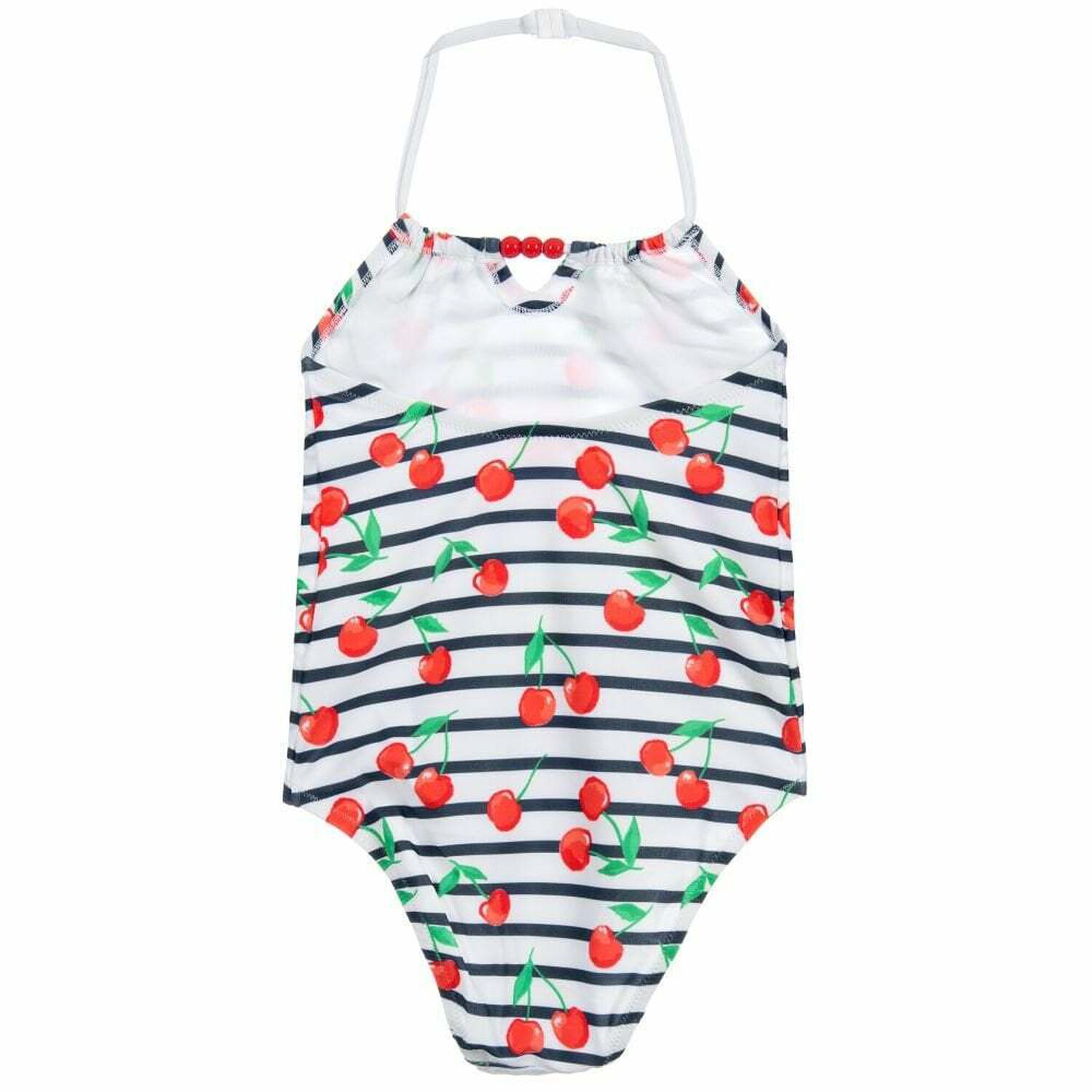 مايوه مطبوع باللون الابيض للبنات, 1, hi-res image number null