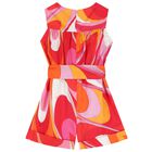 بدلة  للبنات باللون الوردي بشعار , 1, hi-res