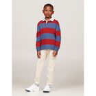 بنطلون أولاد بالشعار  باللون البيج, 1, hi-res