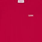 فستان باللون أحمر بشعار للبنات, 1, hi-res